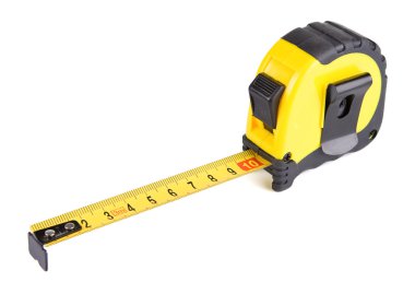 Tape measure isolated on white clipart