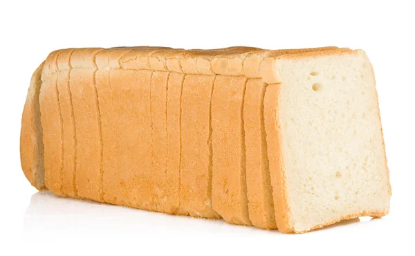 Laib Brot isoliert auf weiß — Stockfoto