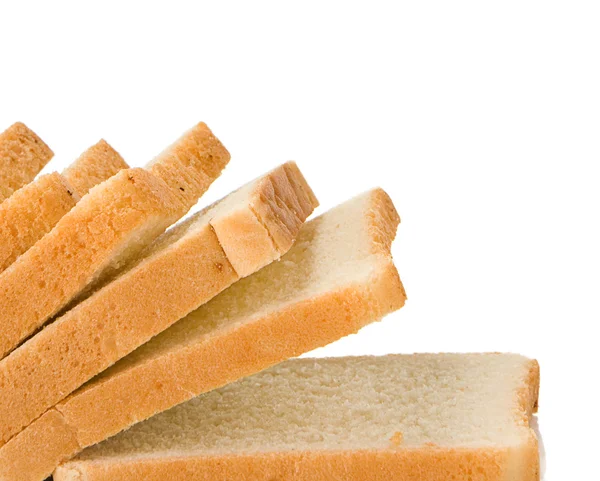 Geïsoleerde brood op wit — Stockfoto