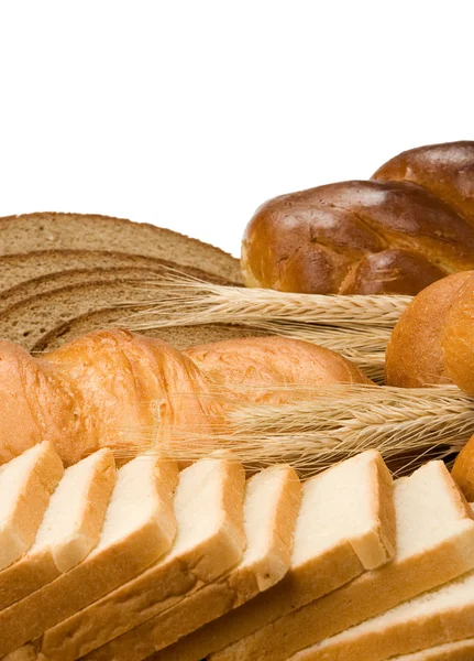 Bakery products isolated on white — Stock Photo, Image