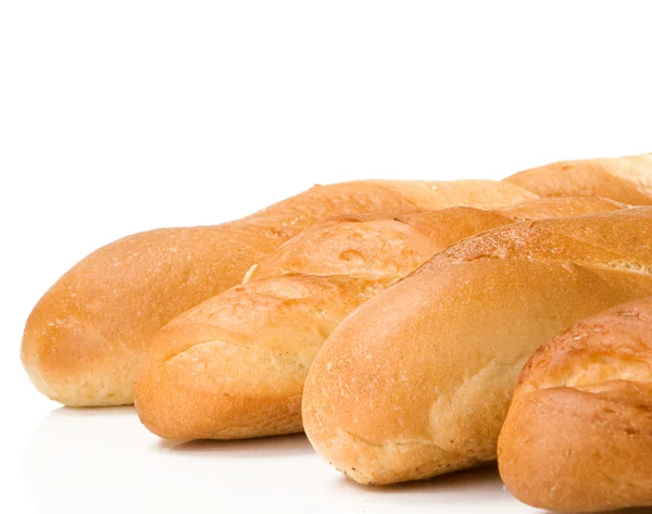 흰 빵에 따로 떼어 놓은 빵 — 스톡 사진