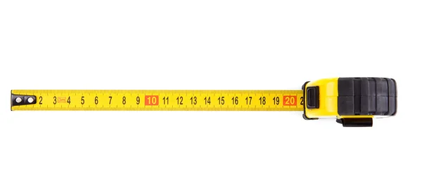 Fita métrica isolada sobre branco — Fotografia de Stock