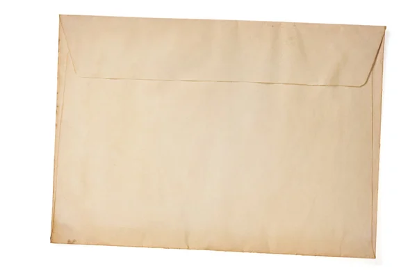 Old retro envelope isolated on white — Stock Photo, Image