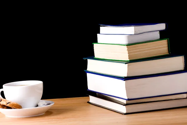 Libros y taza de café — Foto de Stock