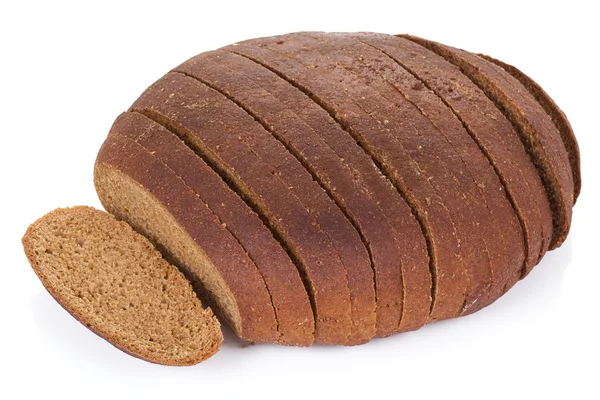 Bochenek chleba wyizolowany na białym — Zdjęcie stockowe