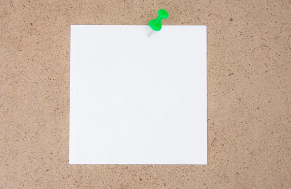 Note paper with push pins — Stock Photo, Image