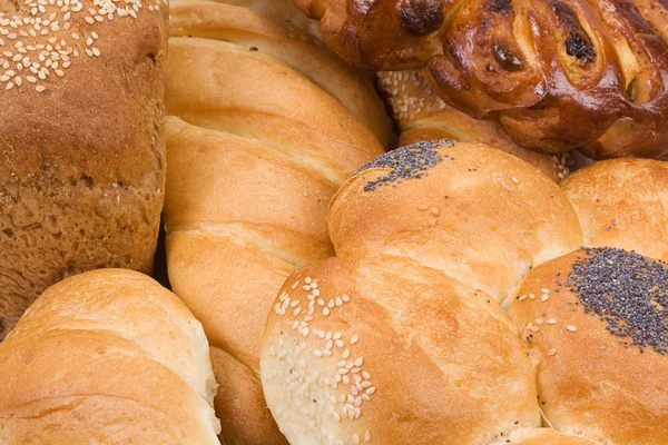 洗劫的面包和糕点产品 — 图库照片