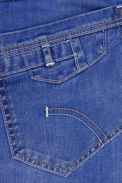 Jeans texturerat pocket — Stockfoto