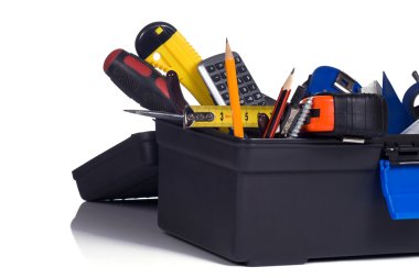Box full of tools clipart