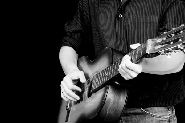 Imagem da guitarra e do homem — Fotografia de Stock