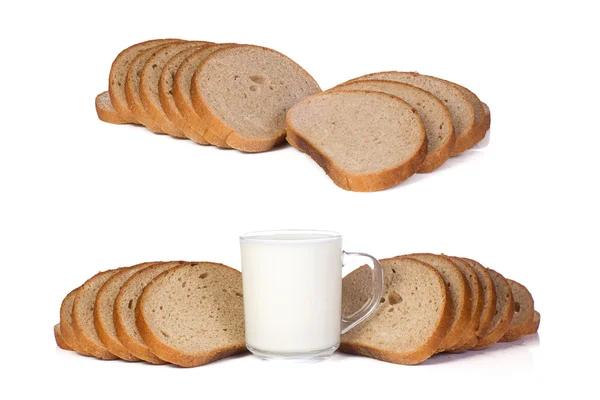 Mleko i chleb — Zdjęcie stockowe