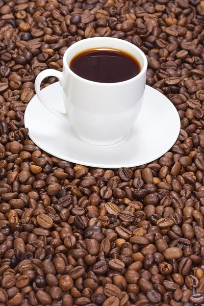 Koffie en bonen — Stockfoto