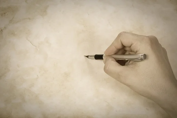 銀インクのペンのイメージ — ストック写真