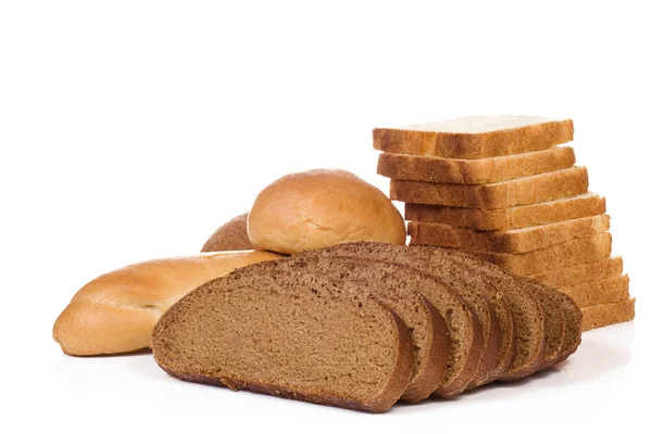 Brood op wit — Stockfoto