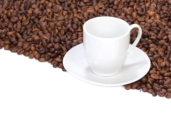 Copa en granos de café — Foto de Stock
