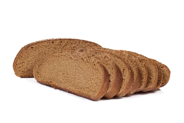 Geïsoleerde brood op wit — Stockfoto