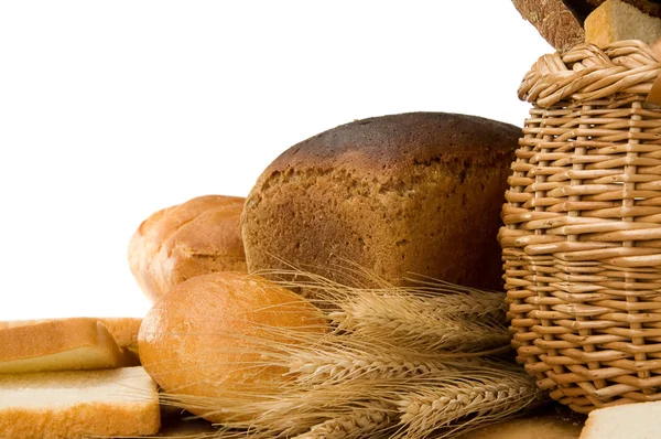 Uppsättning av bageriprodukter isolerad på vit — Stockfoto