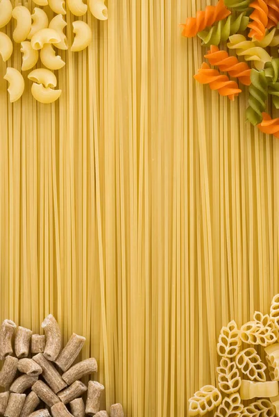 Raw pasta and spaghetti — Stock Photo, Image
