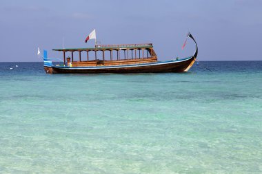 Maldivian fishing boat clipart