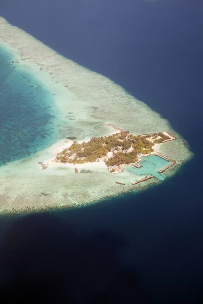 Atol na Maledivách — Stock fotografie