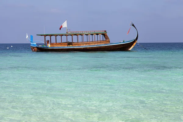 Maldív-szigeteki horgászcsónak — Stock Fotó