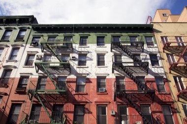 Patriotic building facade clipart