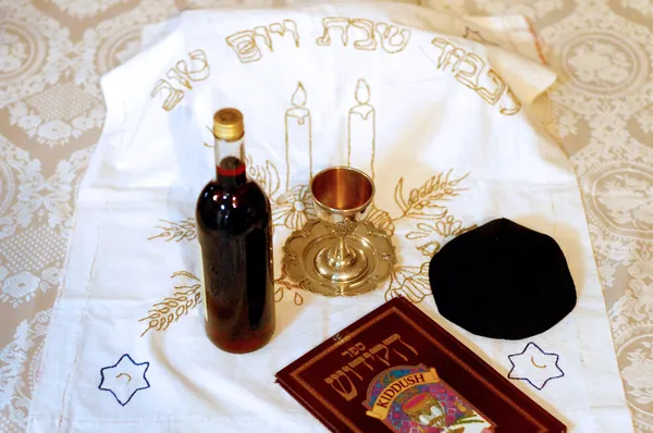 Yahudi sabbath yemek — Stok fotoğraf
