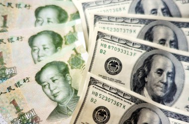 Chinese and American Money clipart