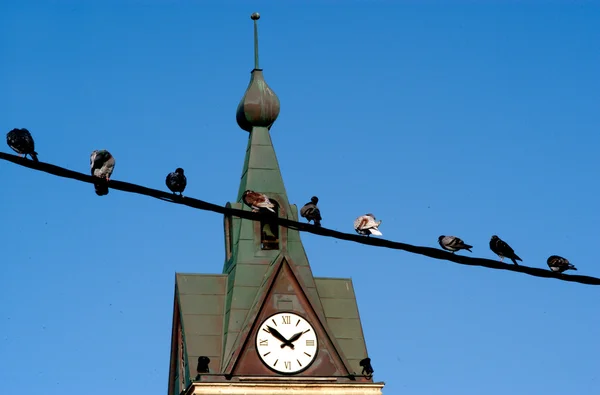 En gammal klocktornet — Stockfoto