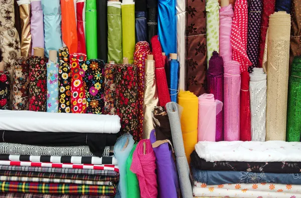 Obchod textilie — Stock fotografie