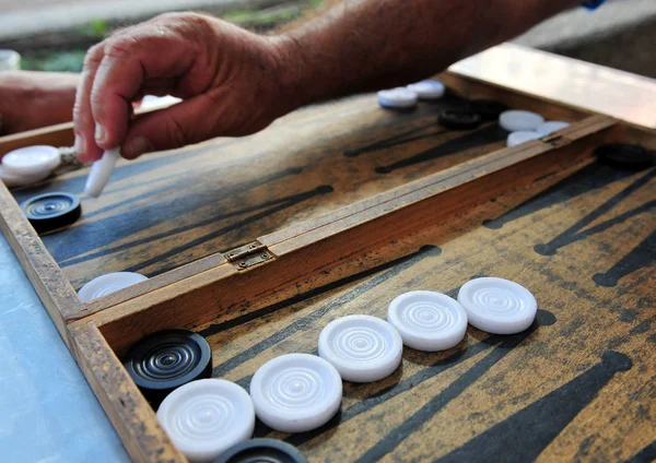 Backgammon - Spiel — Stockfoto