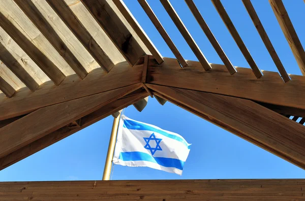 Israelische Nationalflagge — Stockfoto