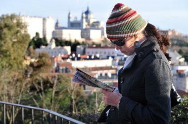 İspanya - madrid cityscape seyahat fotoğrafları