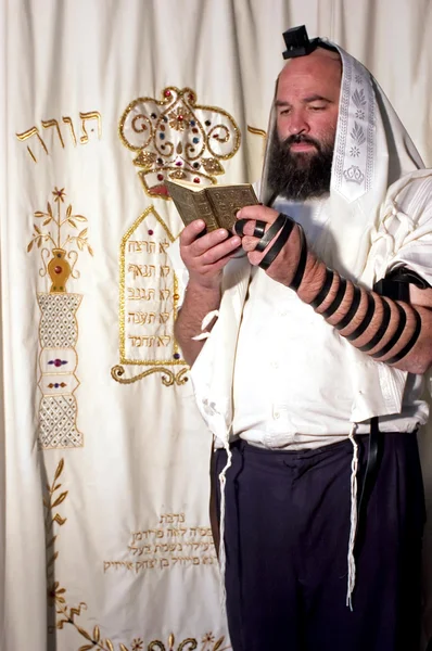 Homem judeu rezando — Fotografia de Stock