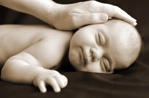 Концепция фото - Беременность ребенка и воспитание — стоковое фото