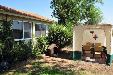 Sukkah for Jewish Holiday Sukkot clipart