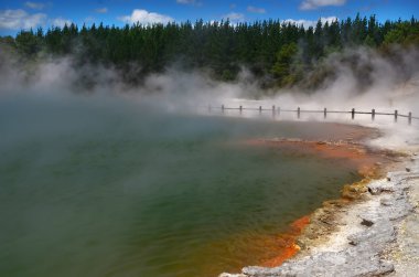 waiotapu jeotermal harikalar, rotorua, Yeni Zelanda