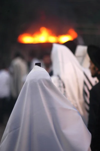 Meiron Ізраїль єврейського свята Лаг Боме — стокове фото