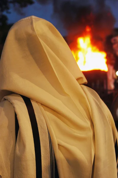 Meiron Israël Joodse vakantie lag bomer — Stockfoto