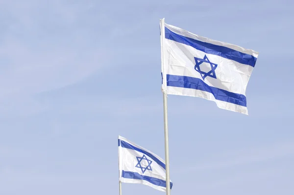 İsrail bayrakları — Stok fotoğraf
