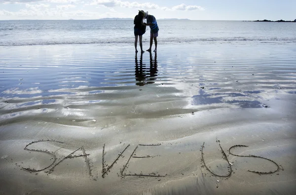 Supervivencia en el mar - Náufrago — Foto de Stock