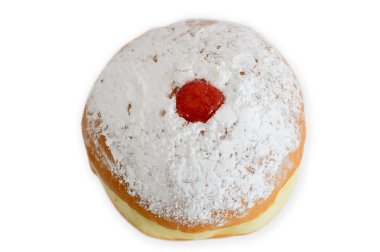 Doughnut on white background clipart