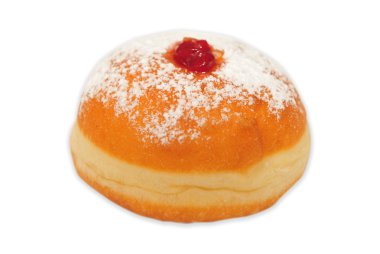 Doughnut on white background clipart