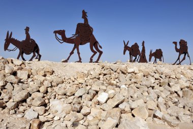 negev, İsrail in deve heykeller
