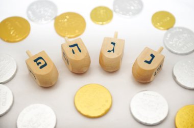 hanukkah için izole obejects