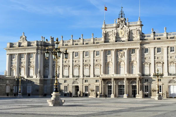 Іспанська Королівський палац (Palacio Real) в Мадриді, Іспанія — стокове фото