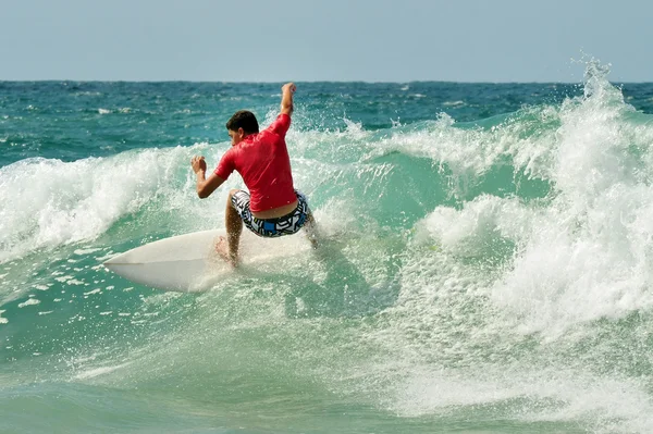 Surfer op Golf — Stockfoto