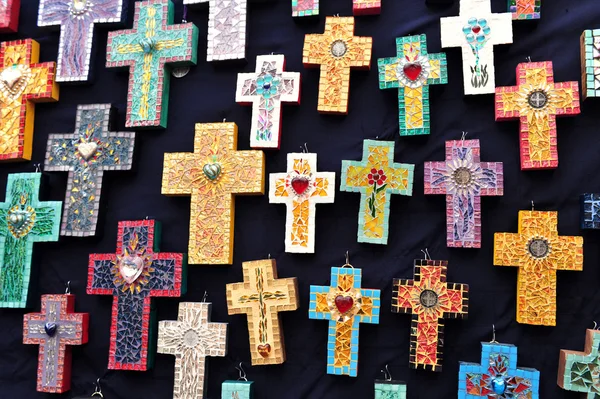 Krzyże na sprzedaż, Meksyk — Zdjęcie stockowe