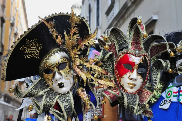 Venezianische Masken in Venedig, Italien — Stockfoto