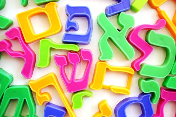 O alfabeto hebraico Letras — Fotografia de Stock